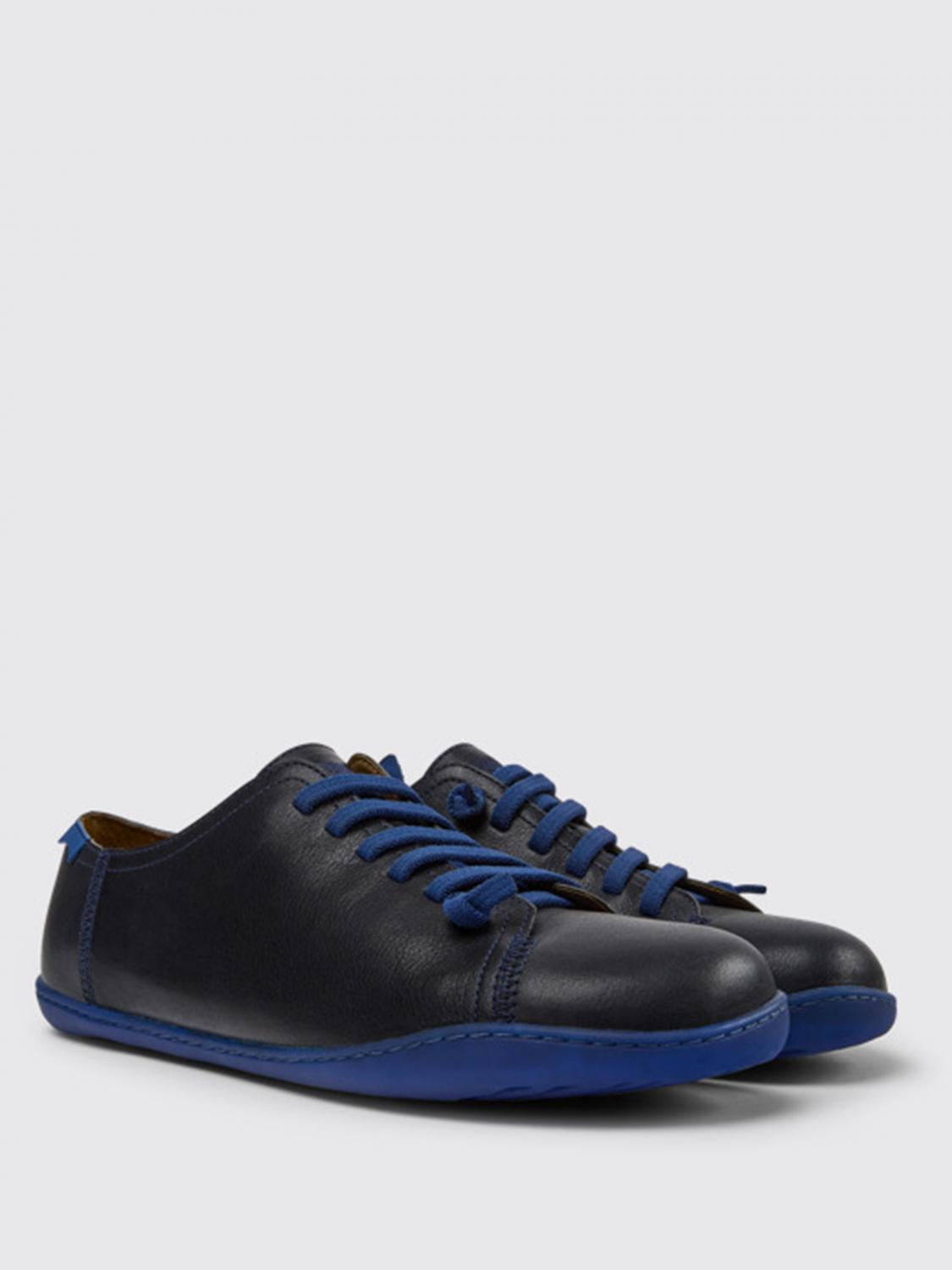 CAMPER BROGUE SHOES: Peu Camper shoes in calfskin, Blue - Img 2