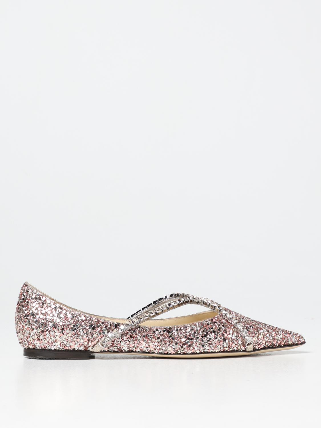【関税込み】Jimmy Choo ピンク Genevi バレエシューズ Jimmy Chooのピンク Genevi バレエシューズがセール中