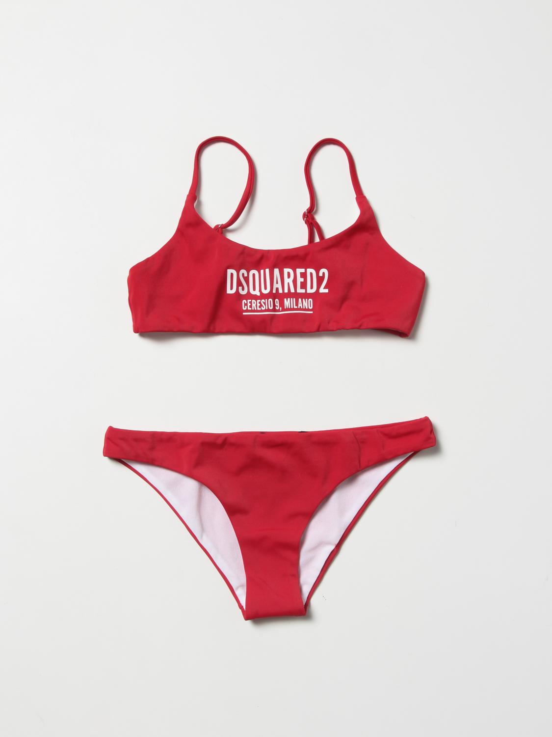 Dsquared2 Kids Girls Swimwear In Light Blue