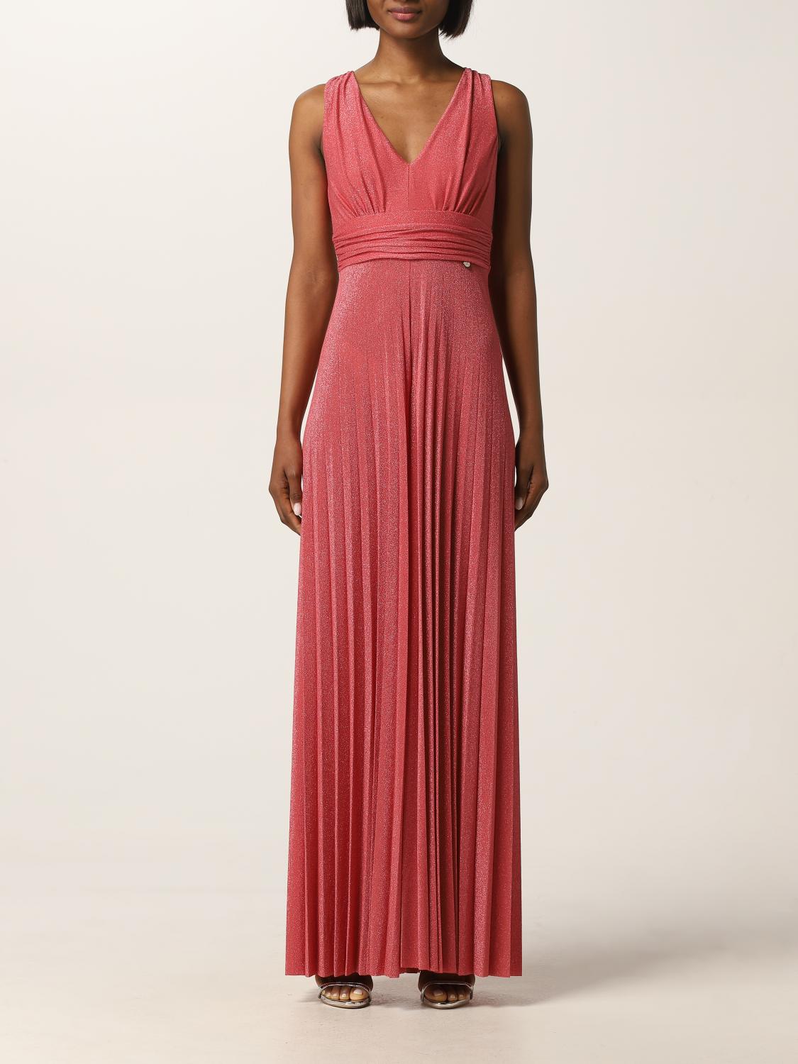 LIU JO JUMPSUIT: Liu Jo long jumpsuit in lurex viscose, Fuchsia - Img 1