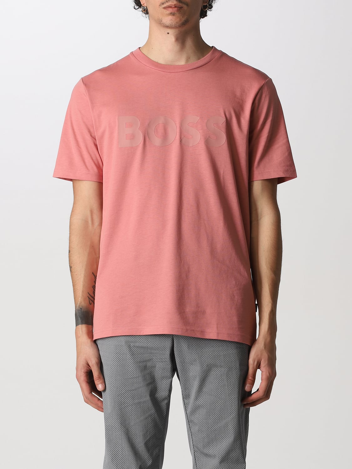 BOSS Herren T-Shirt Terelaxboss - Regular Fit, Rundhals, Kurzarm, Standardlänge, Klassisches Basic-Shirt