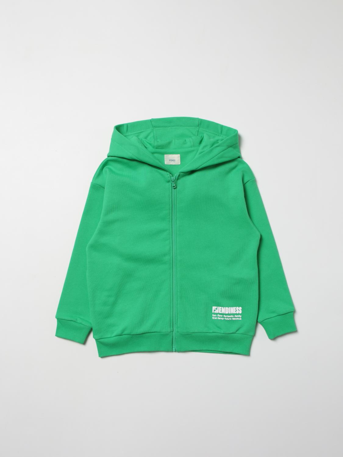 FENDI PULL: Pull enfant Fendi, Vert - Img 1