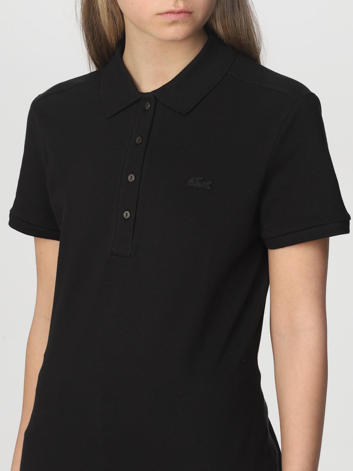 LACOSTE POLO: Polo Lacoste in cotone, Nero - Img 3