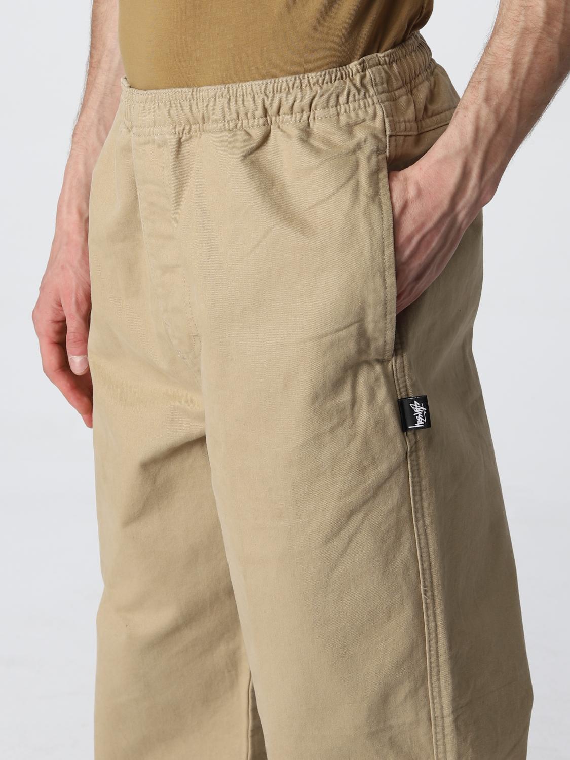 STUSSY PANTS: Pants men Stussy, Kaki - Img 3