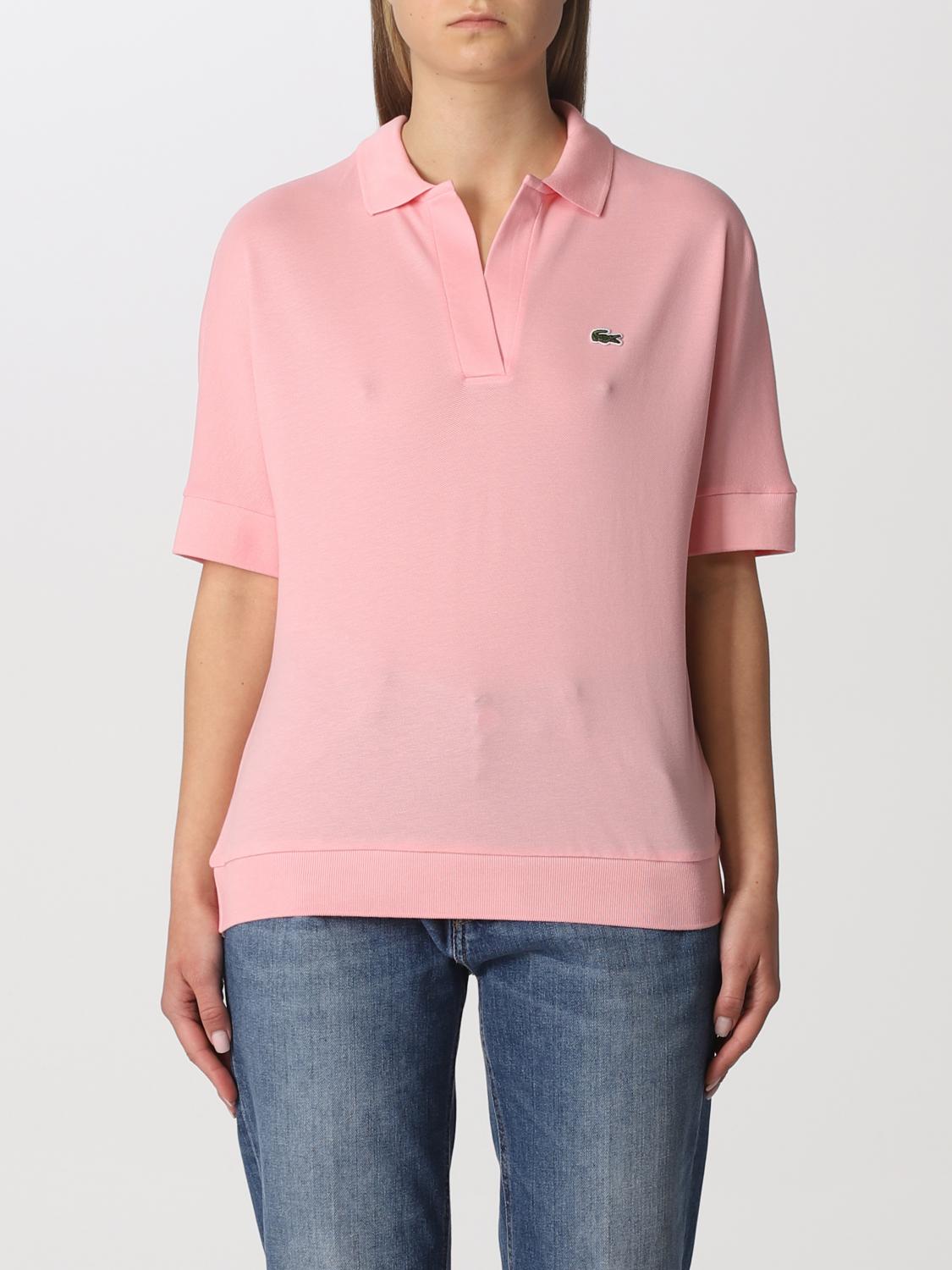 LACOSTE: Polo shirt women Pink Lacoste polo shirt PF0504 - Main Image