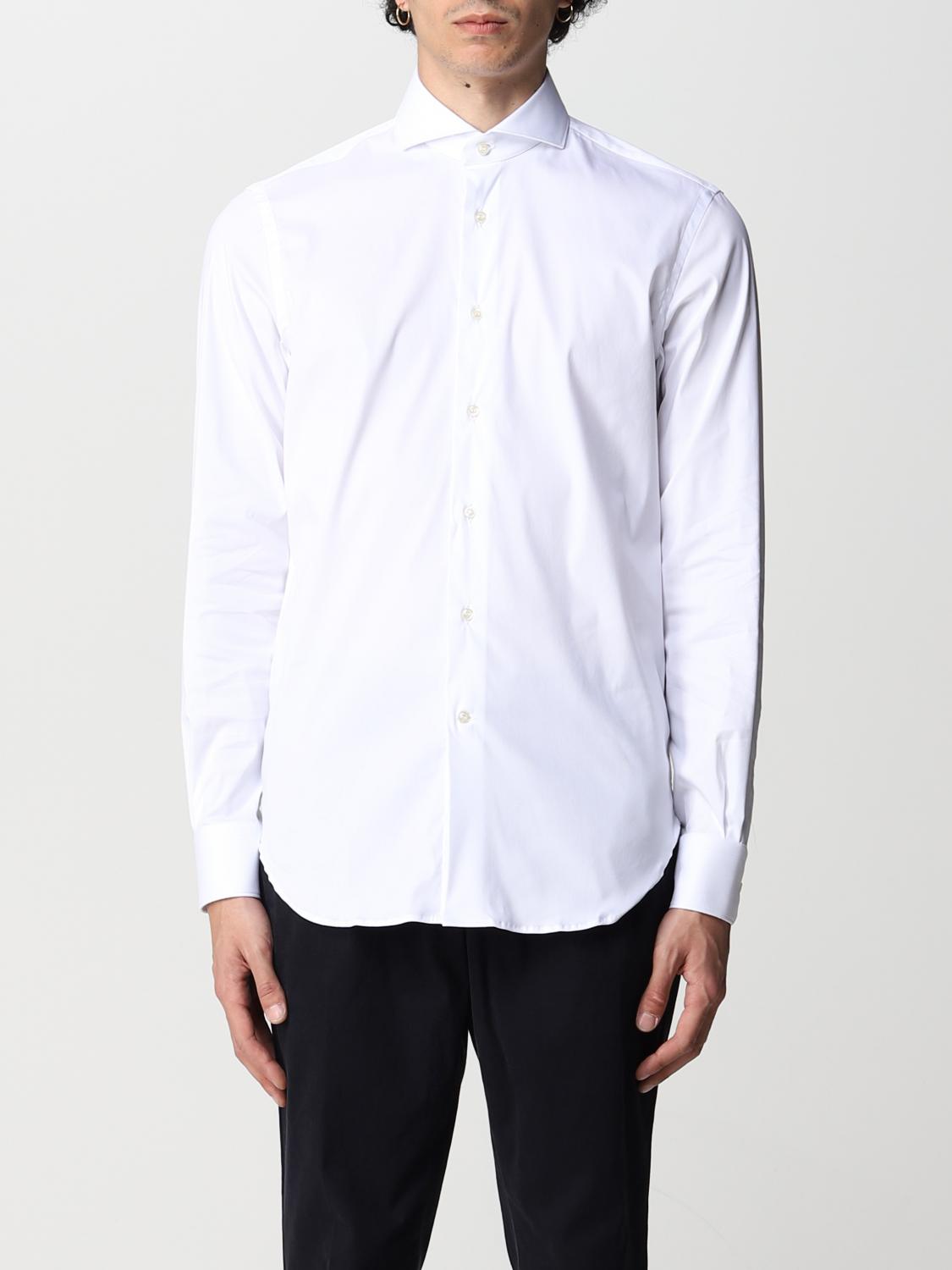 BOGGI MILANO CAMICIA: Camicia Boggi Milano in cotone e nylon, Bianco - Img 1