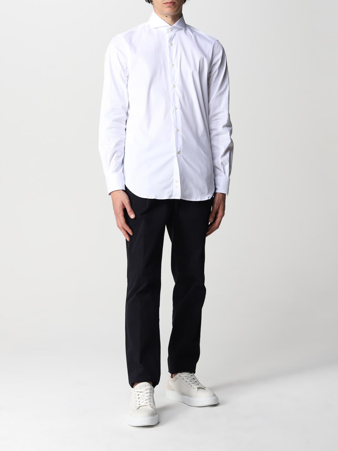 BOGGI MILANO CAMICIA: Camicia Boggi Milano in cotone e nylon, Bianco - Img 2