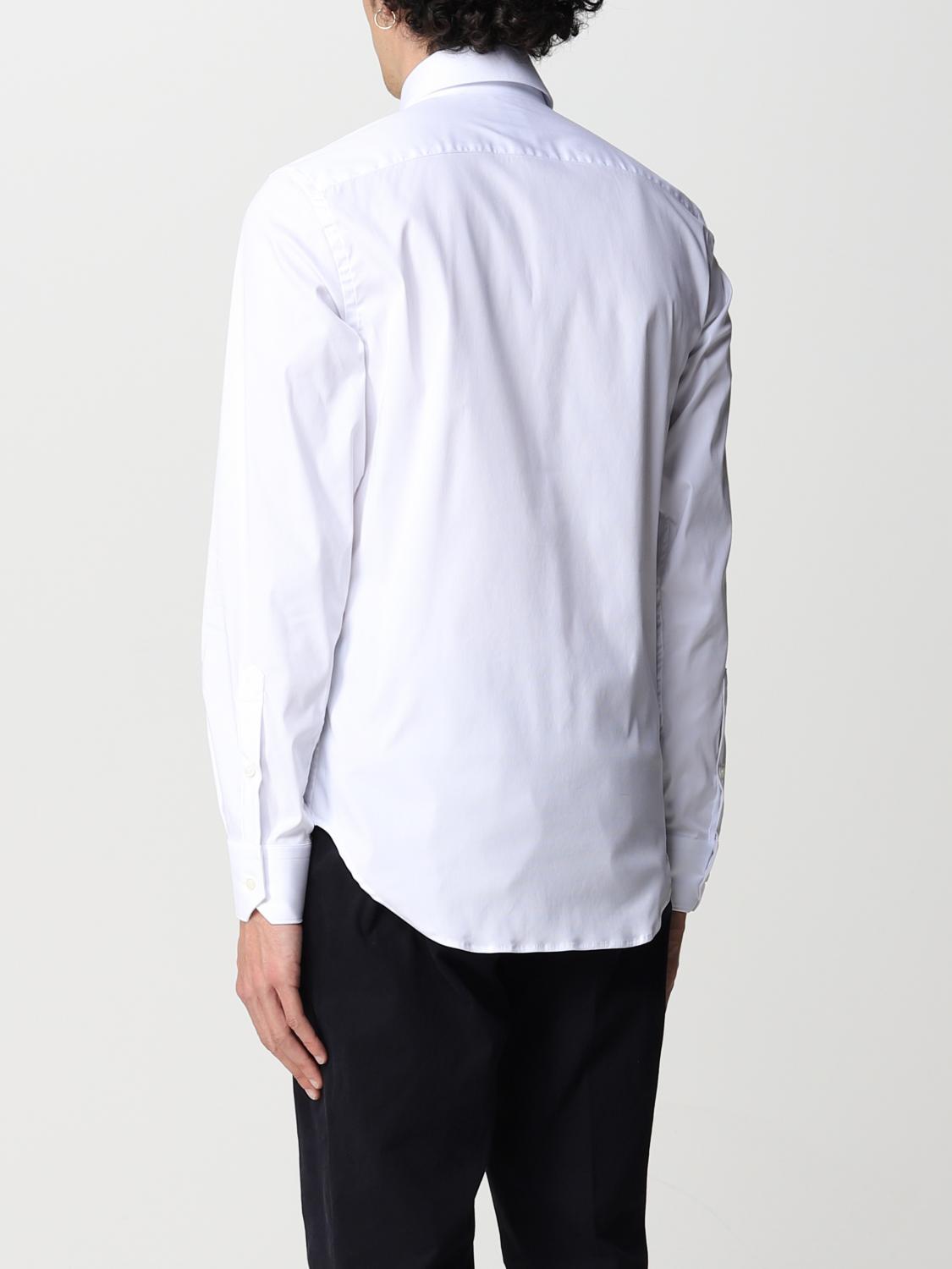 BOGGI MILANO CAMICIA: Camicia Boggi Milano in cotone e nylon, Bianco - Img 3