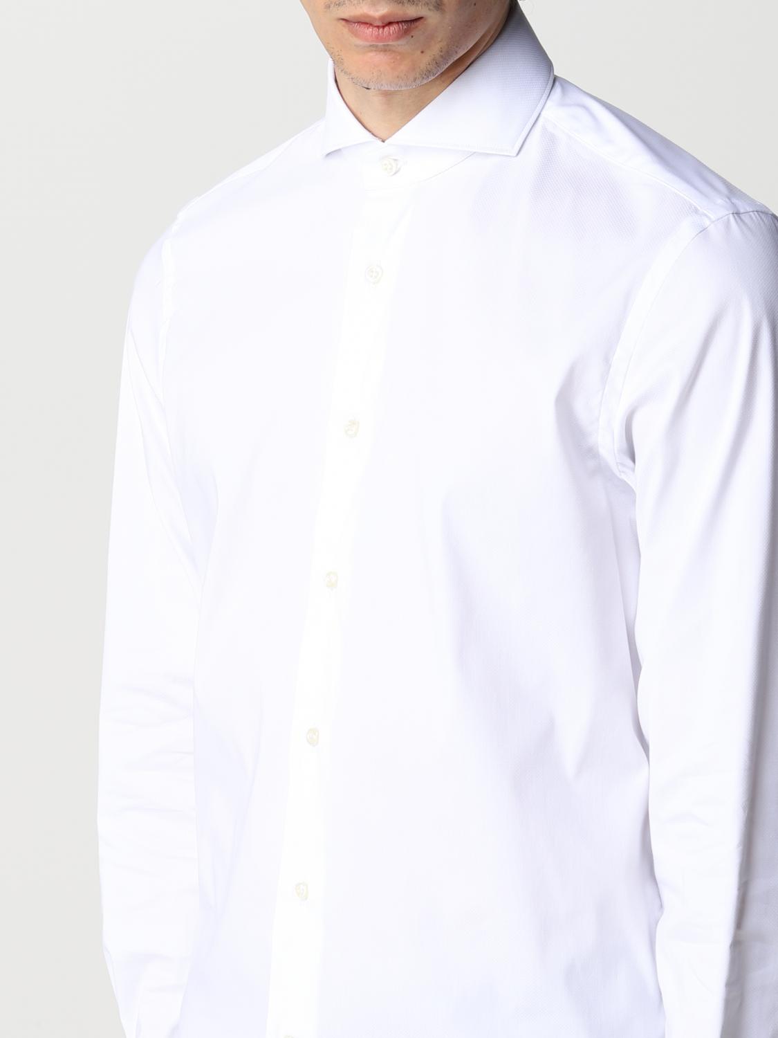 BOGGI MILANO CAMICIA: Camicia Boggi Milano in cotone e nylon, Bianco - Img 4