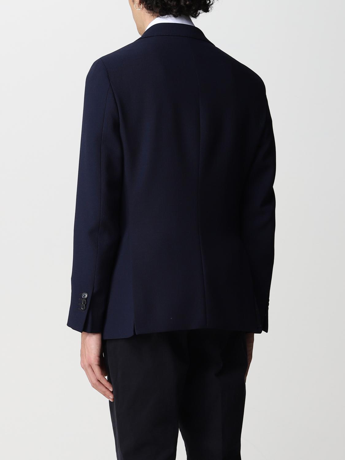 BOGGI MILANO BLAZER: Giacca a doppiopetto Boggi Milano in lana crepe, Blue Navy - Img 3