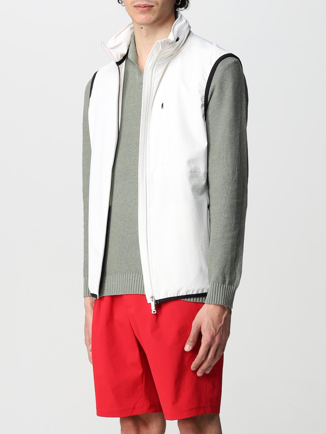 BOGGI MILANO SUIT VEST: Boggi Milano vest in B Tech recycled nylon, White - Img 4