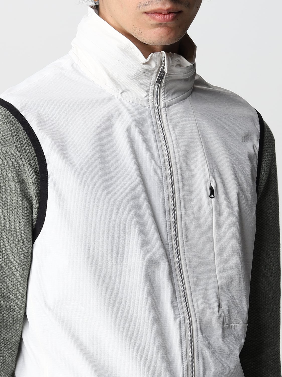 BOGGI MILANO SUIT VEST: Boggi Milano vest in B Tech recycled nylon, White - Img 5