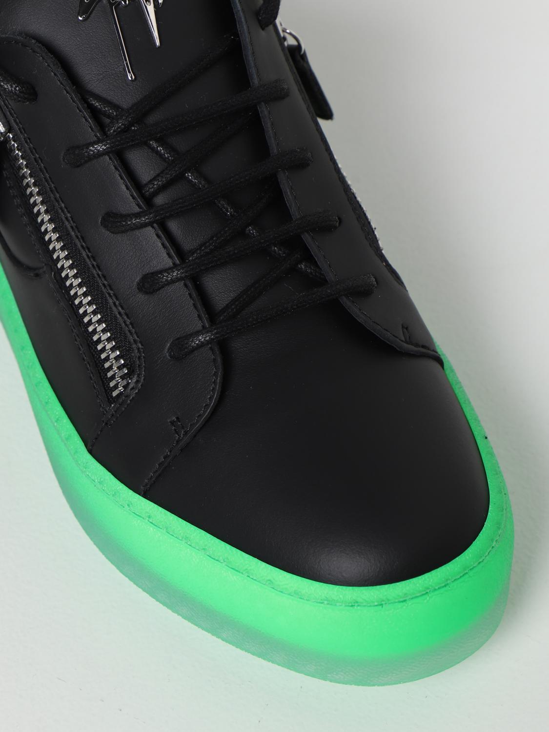 スニーカー GIUSEPPE ZANOTTI Men Sneakers RM20030 BLACK GIUSEPPE ZANOTTI: Frankie leather sneakers - Black