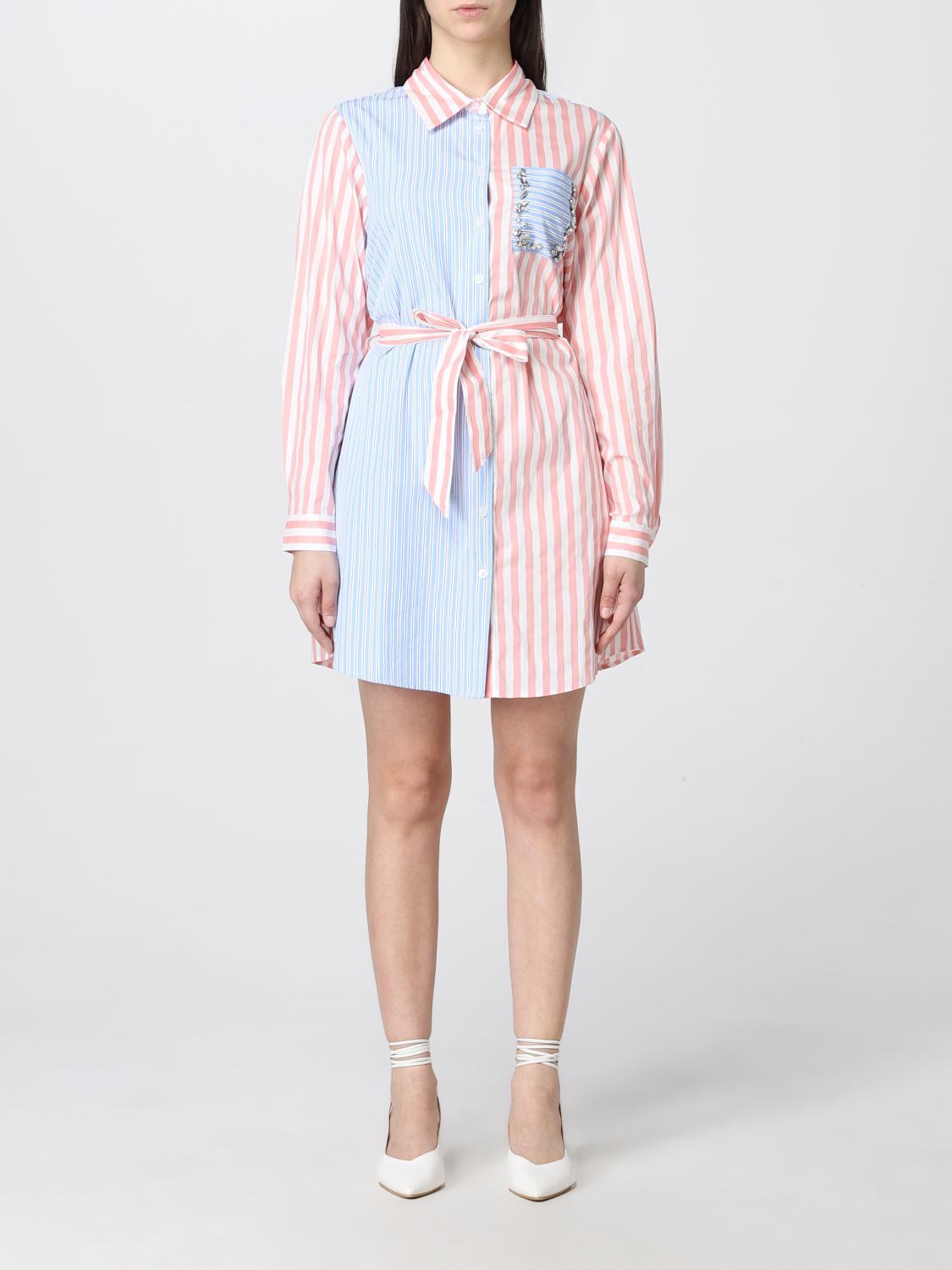 Liu Jo striped chemisier dress Pink