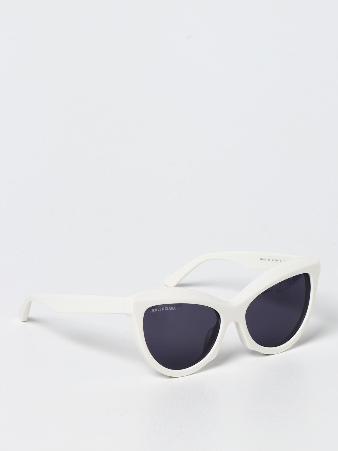 BALENCIAGA: acetate sunglasses White Balenciaga sunglasses