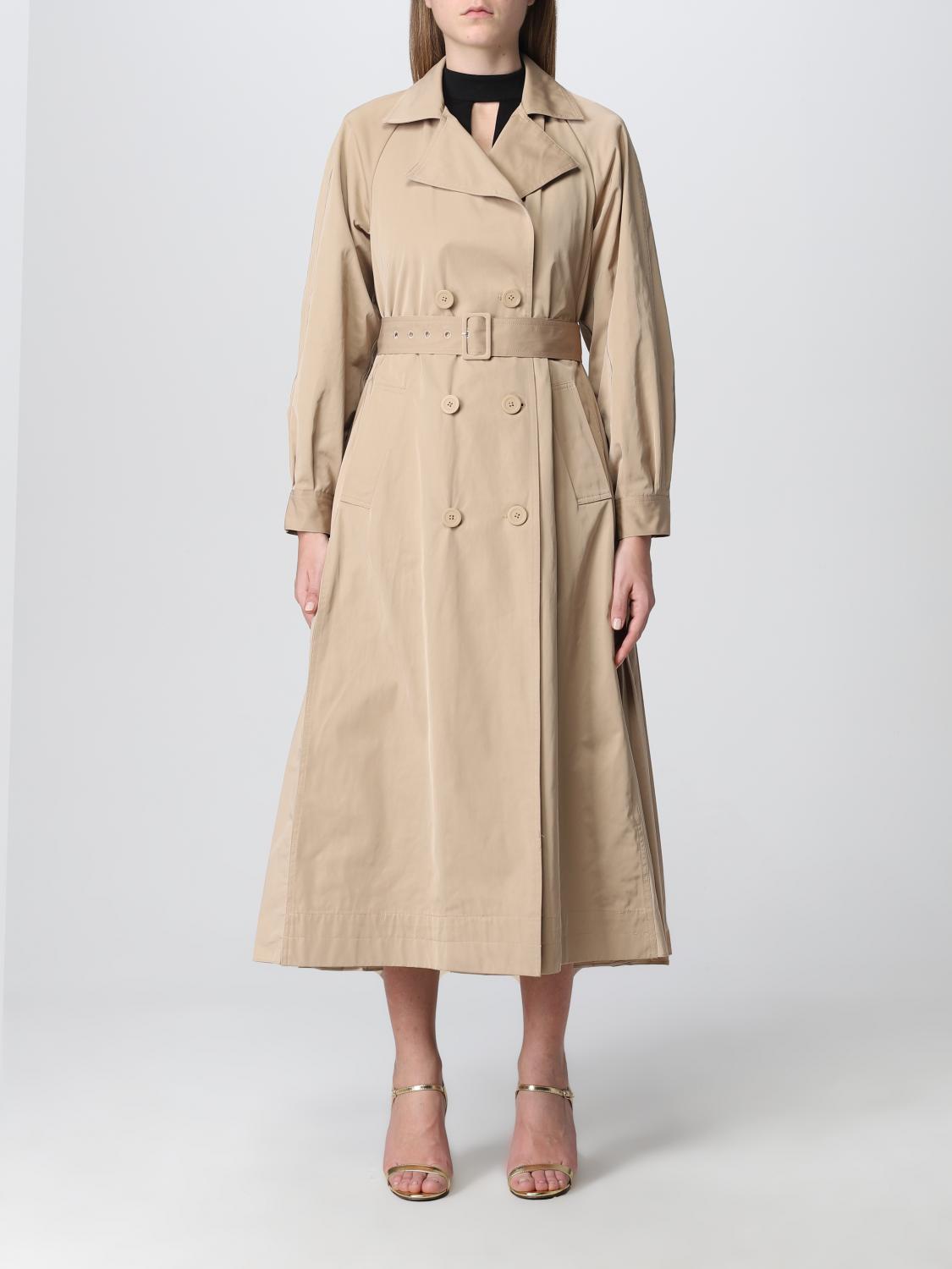 TWINSET: Abrigo mujer Arena Gabardina Twinset 221TP2330 en