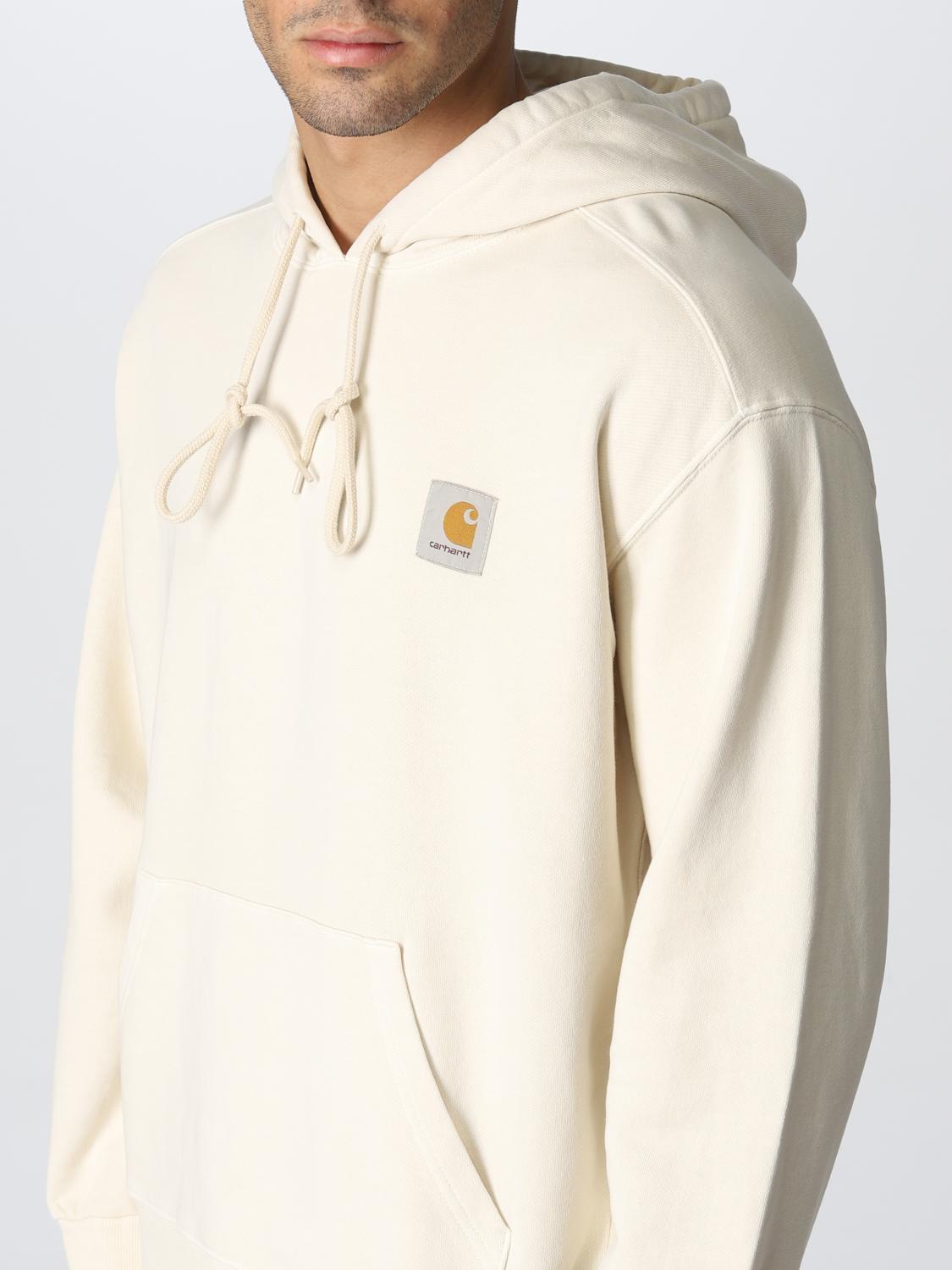 CARHARTT WIP SWEATSHIRT: Carhartt Wip sweatshirt in cotton with logo patch, Natural - Img 3