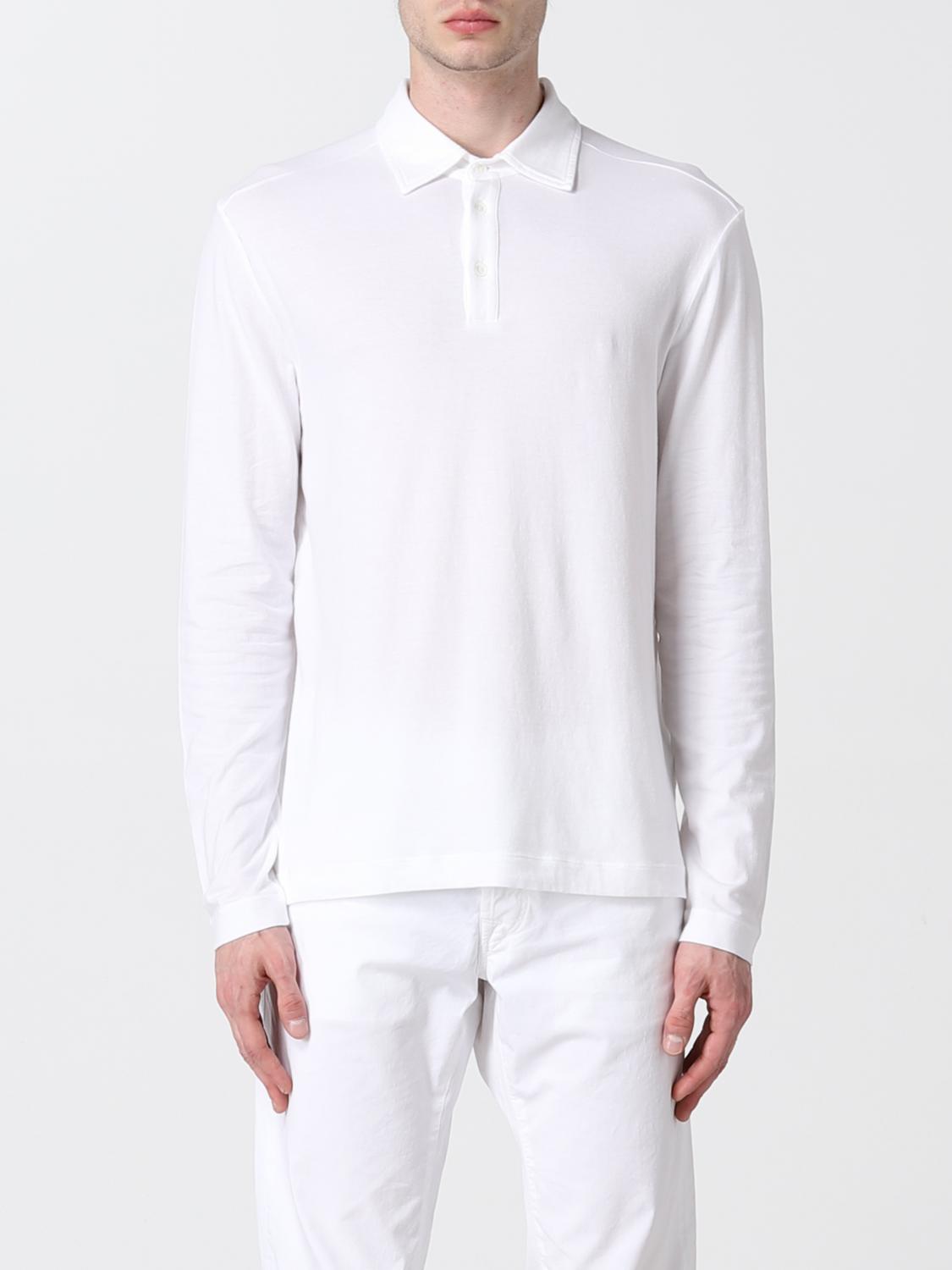 Tシャツ・カットソー MALO Men Polo Shirts UJD095J3U72 E105 White MALO: Polo shirt men - White | Malo polo shirt UJD078JAU24