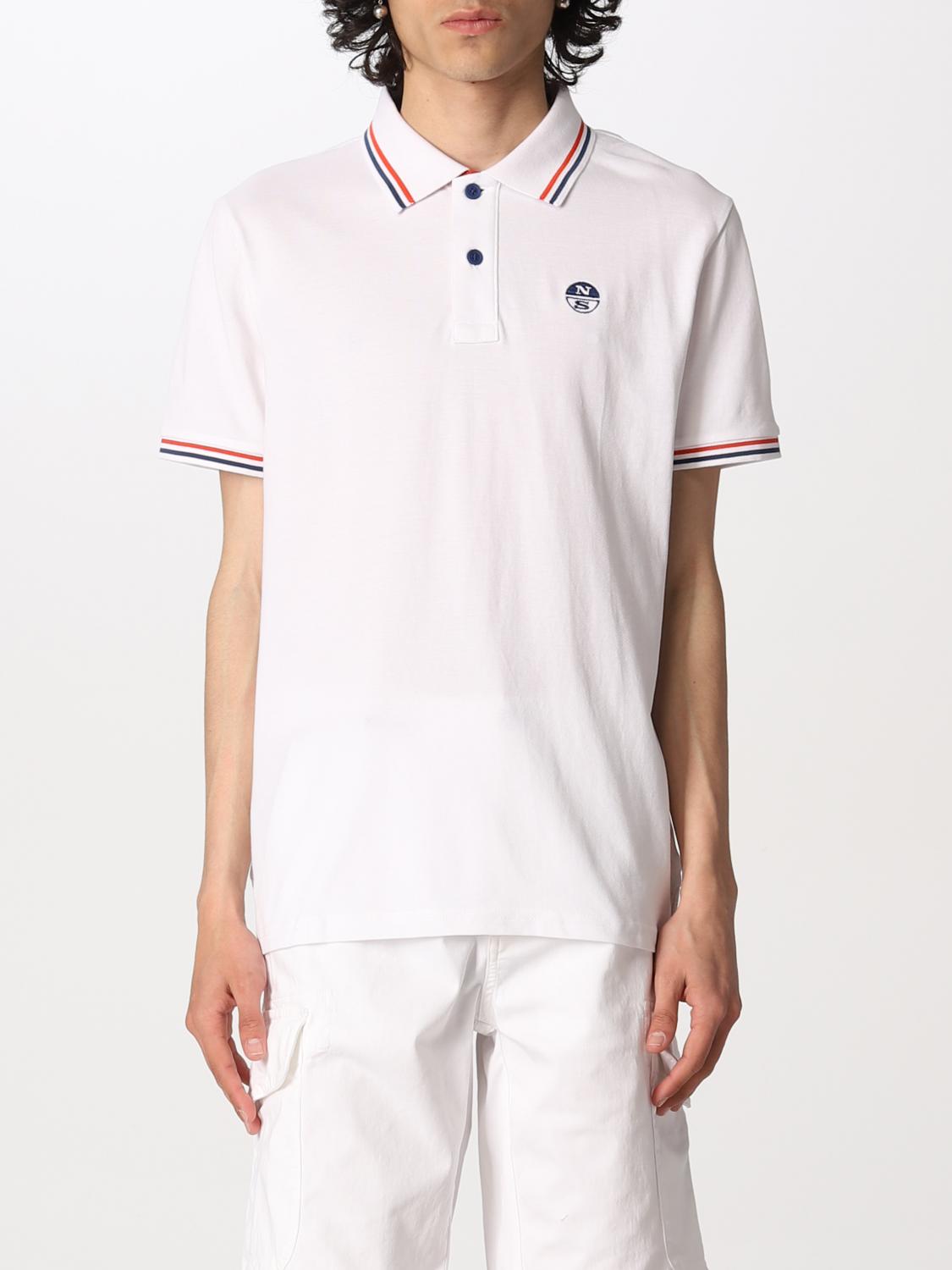 NORTH SAILS: T-shirt men White North Sails polo shirt 692354