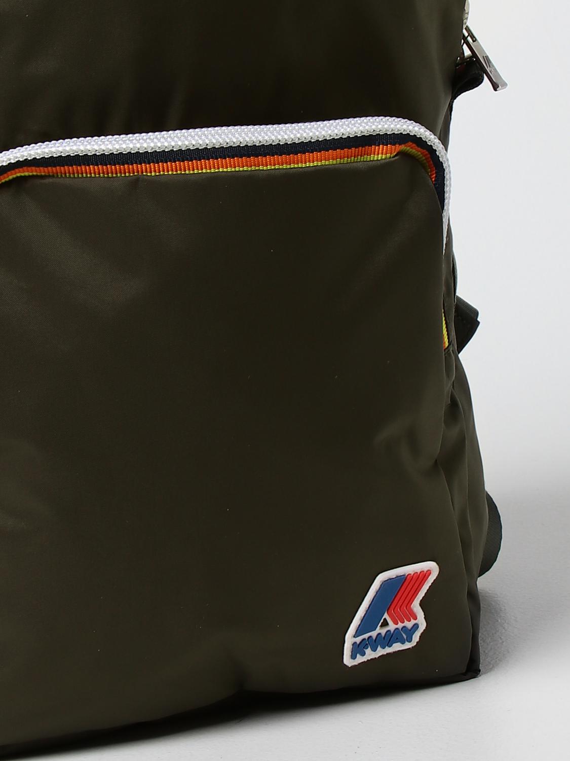 K-WAY BACKPACK: K-way backpack in nylon with striped zip, Black - Img 3