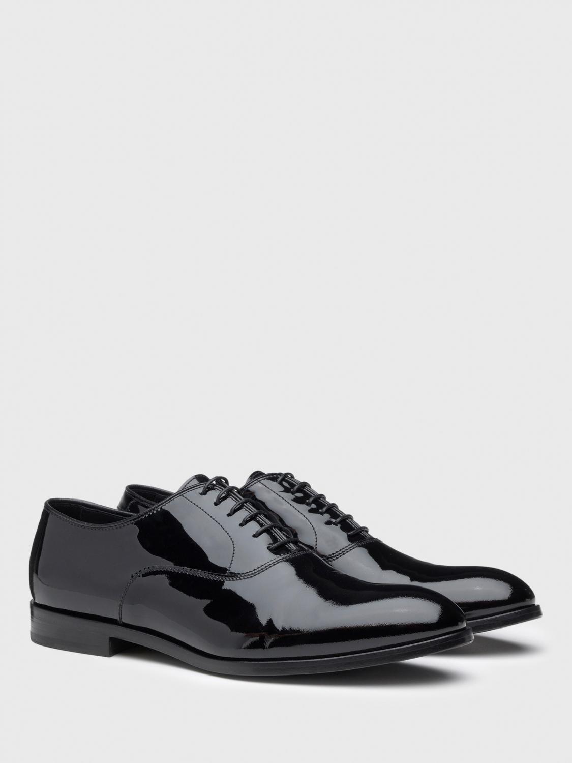 DOUCAL'S SCARPE STRINGATE: Oxford Doucal's in vernice , Nero - Img 2