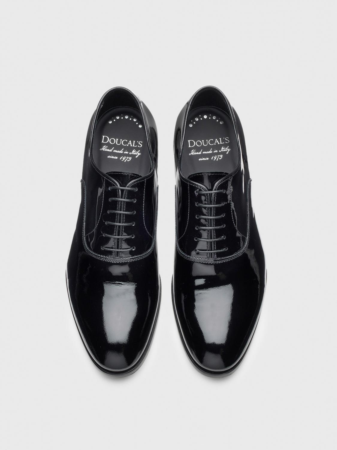 DOUCAL'S SCARPE STRINGATE: Oxford Doucal's in vernice , Nero - Img 3