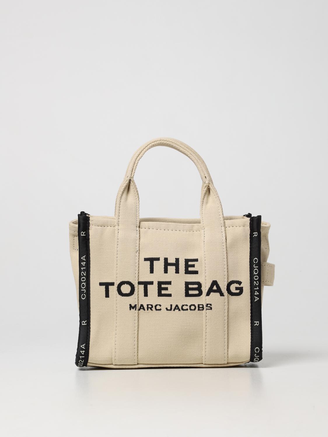MARC JACOBS: canvas handbag - Beige | Marc Jacobs tote bags