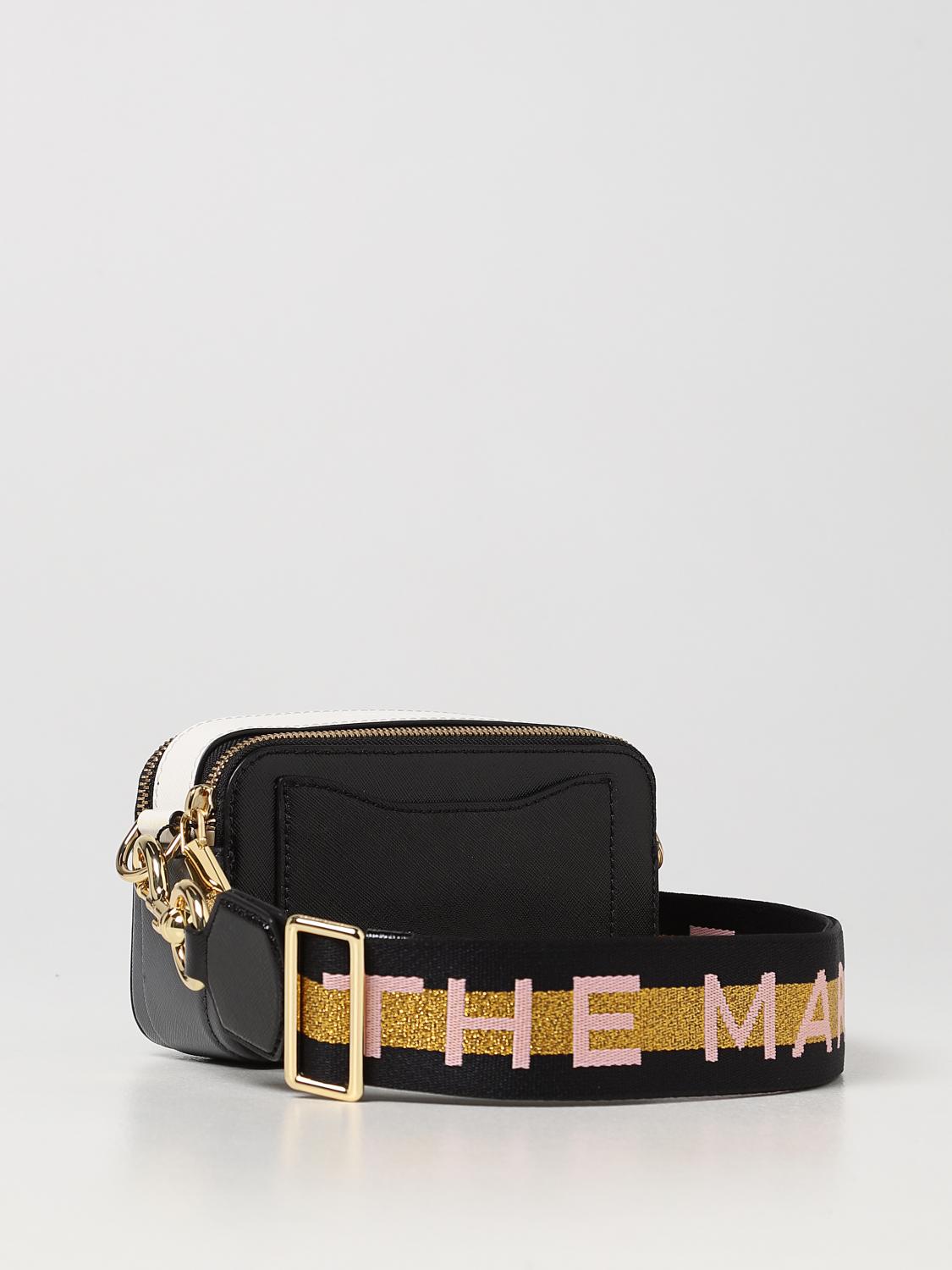 MARC JACOBS: The Snapshot Saffiano leather bag Black Marc