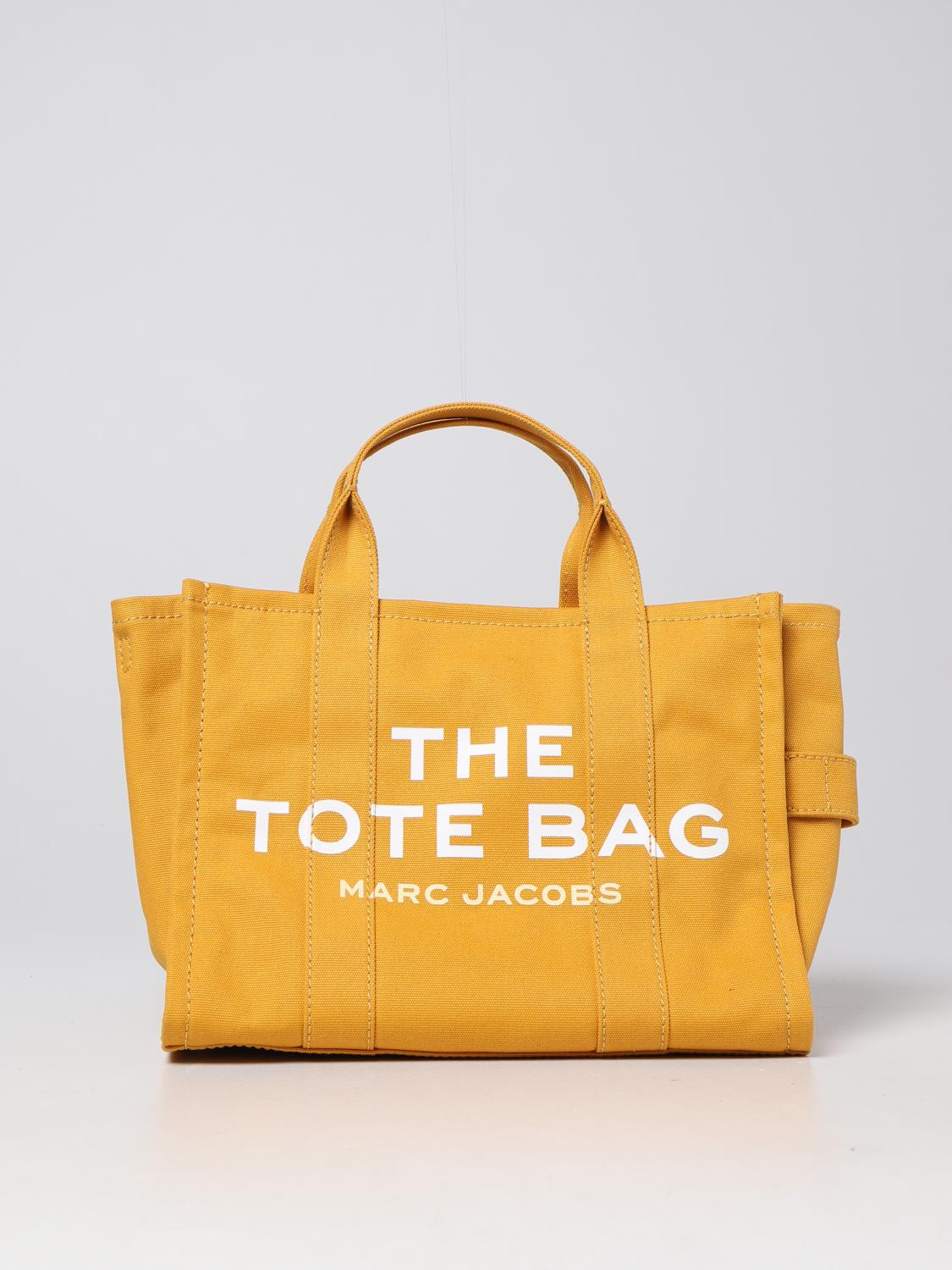 MARC JACOBS: canvas shoulder bag - Yellow | Marc Jacobs tote bag