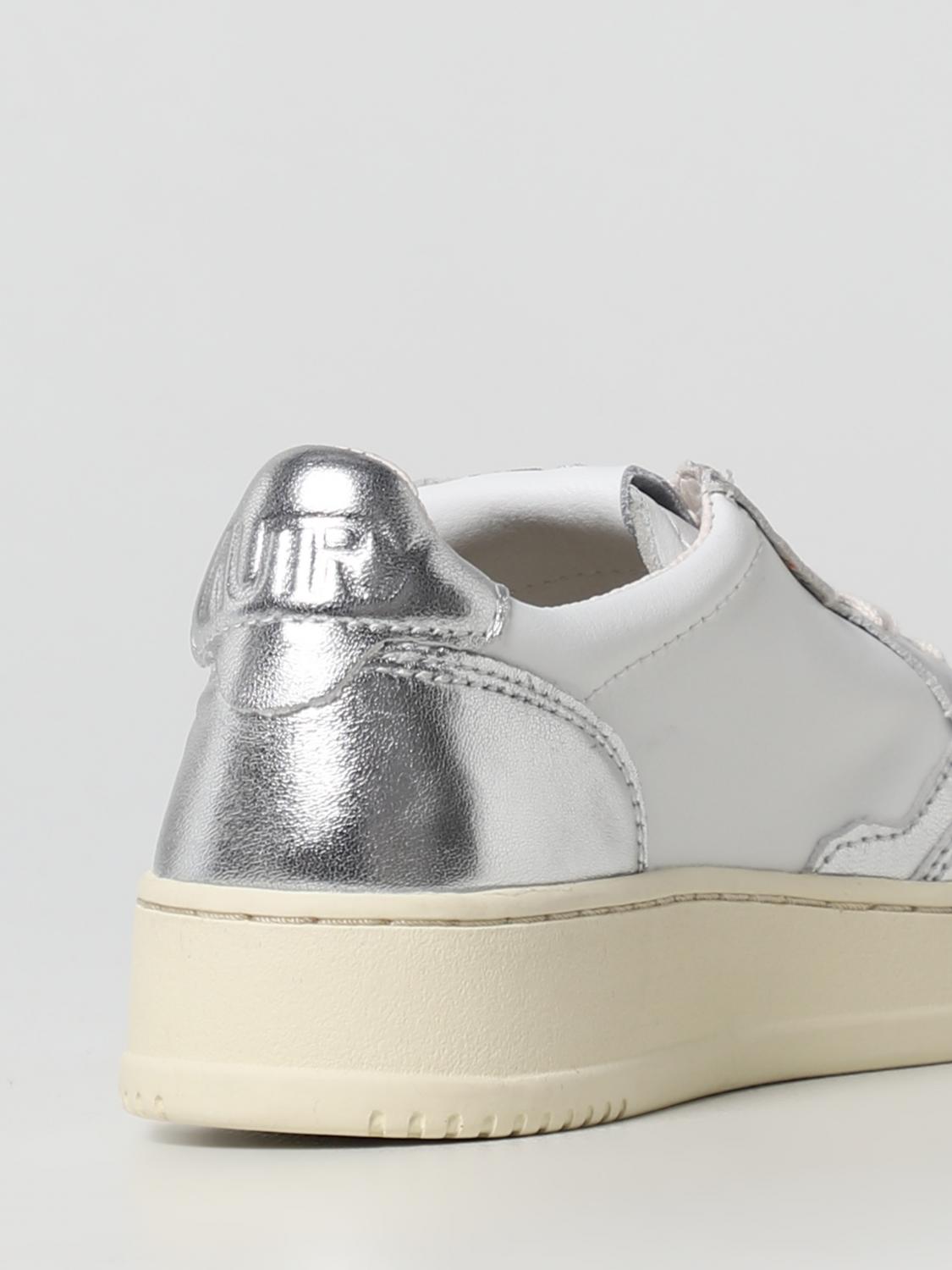 AUTRY SNEAKERS: Sneakers Medalist Autry in pelle, Argento - Img 3