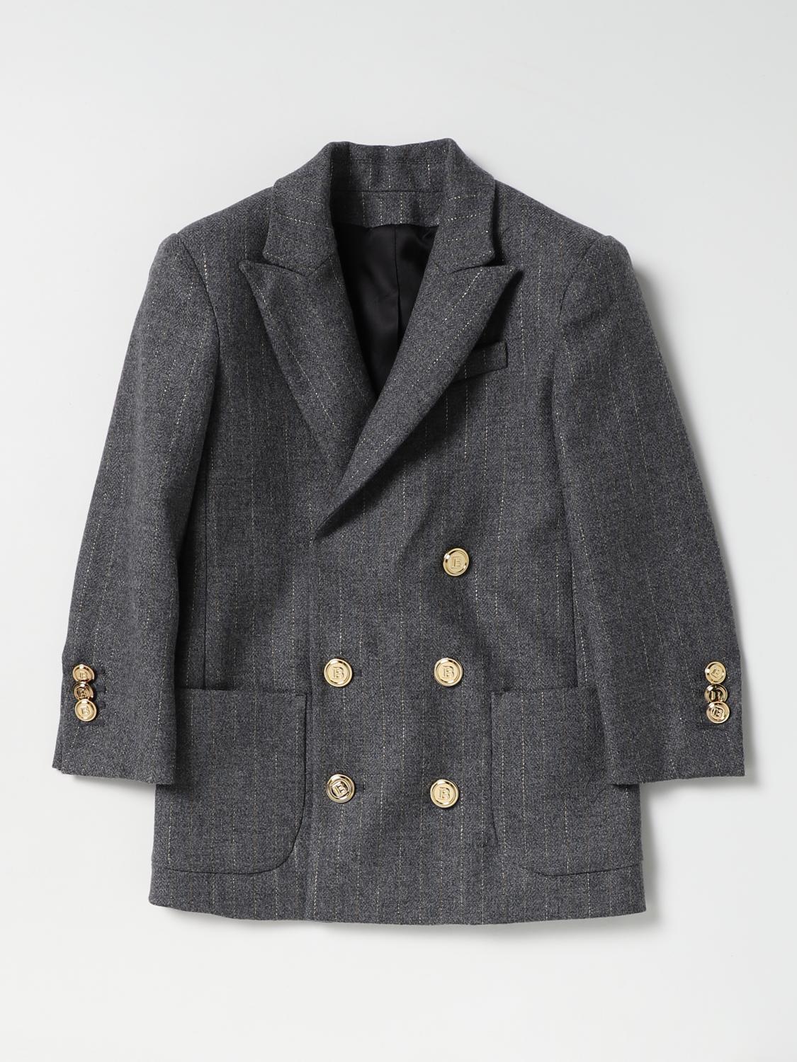 BALMAIN AMERICANA: Chaqueta niños Balmain, Gris - Img 1