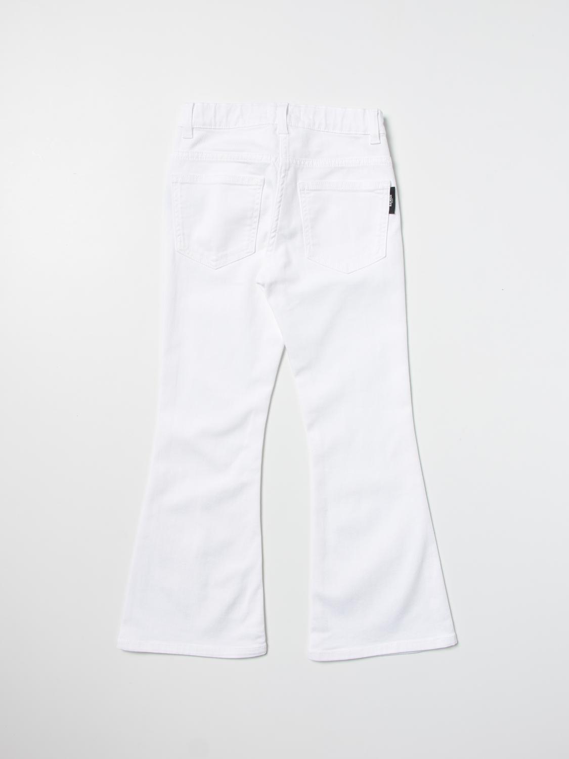 BALMAIN JEANS: Pantalon enfant Balmain, Blanc - Img 2