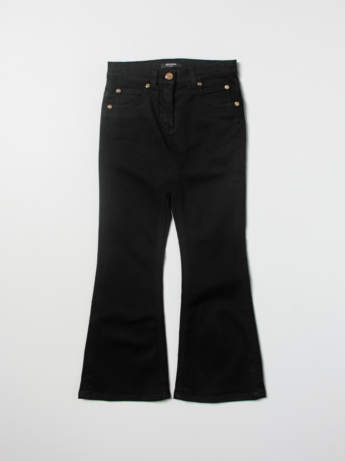 BALMAIN JEANS: Pantalón niños Balmain, Negro - Img 1