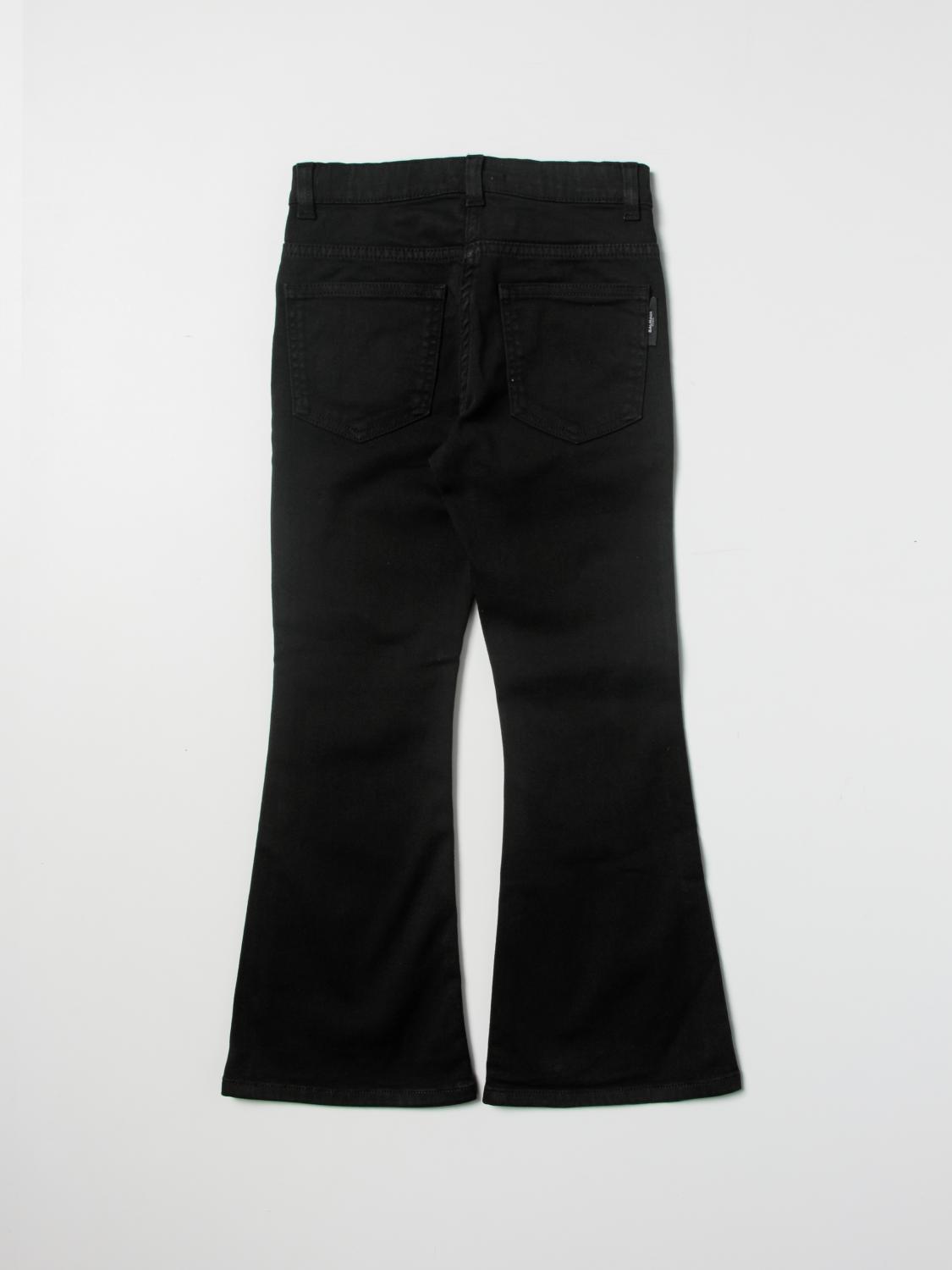 BALMAIN JEANS: Pantalón niños Balmain, Negro - Img 2