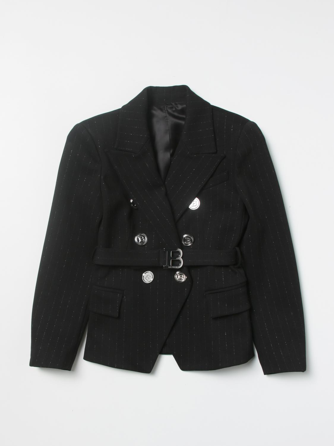 BALMAIN AMERICANA: Chaqueta niños Balmain, Negro - Img 1