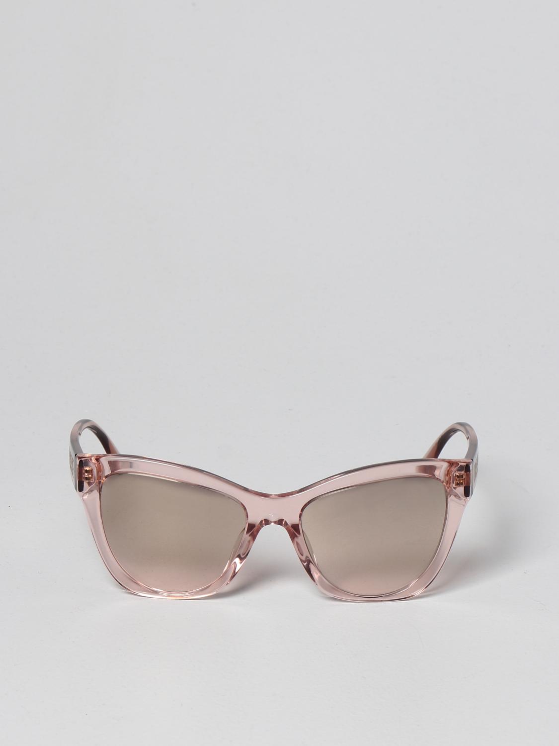 VERSACE OCCHIALI DA SOLE: Occhiali da sole Versace con logo, Rosa - Img 2