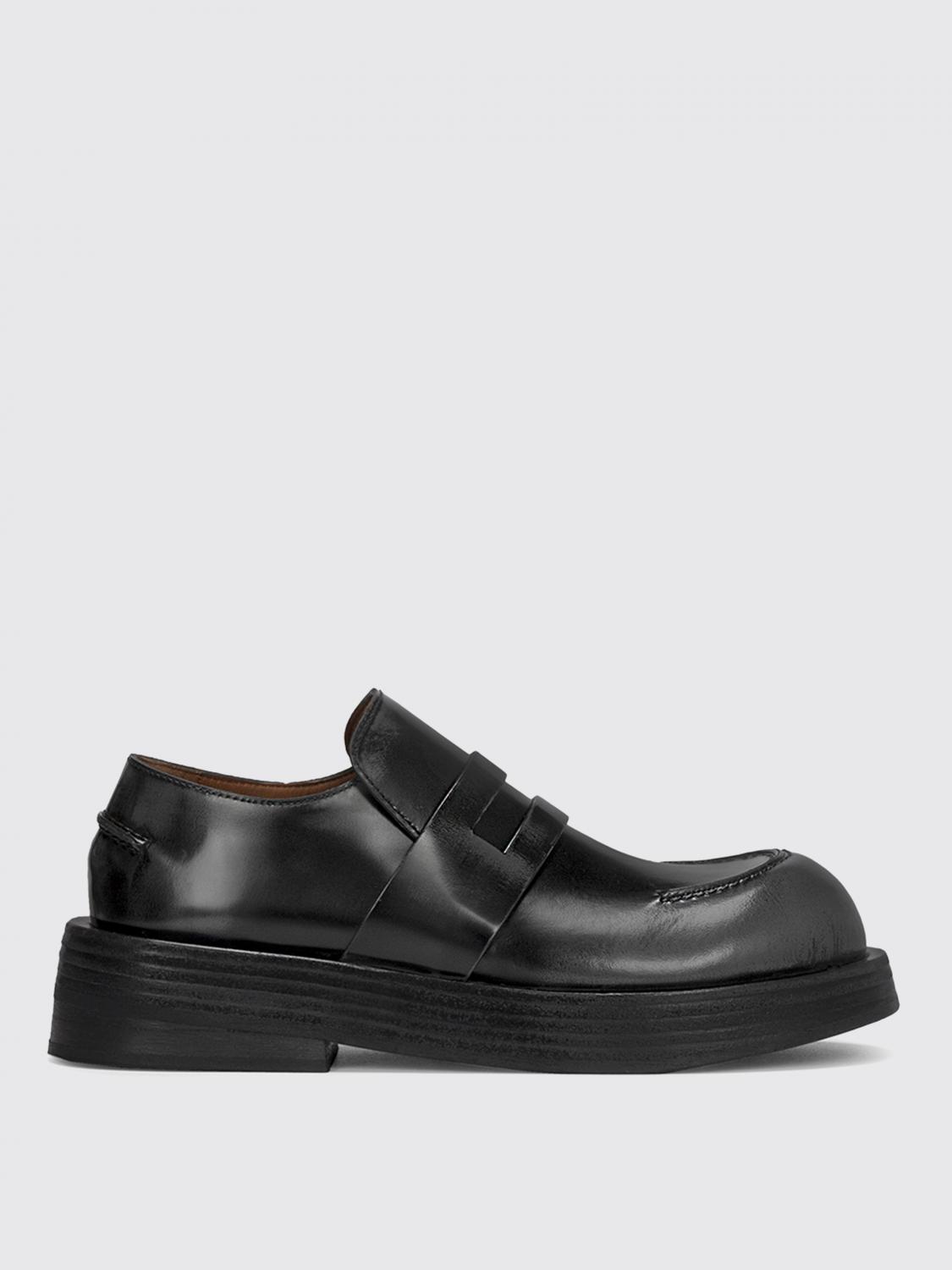 MARSÈLL: Musona Marsèll moccasin in abrasive leather - Black | Marsèll ...