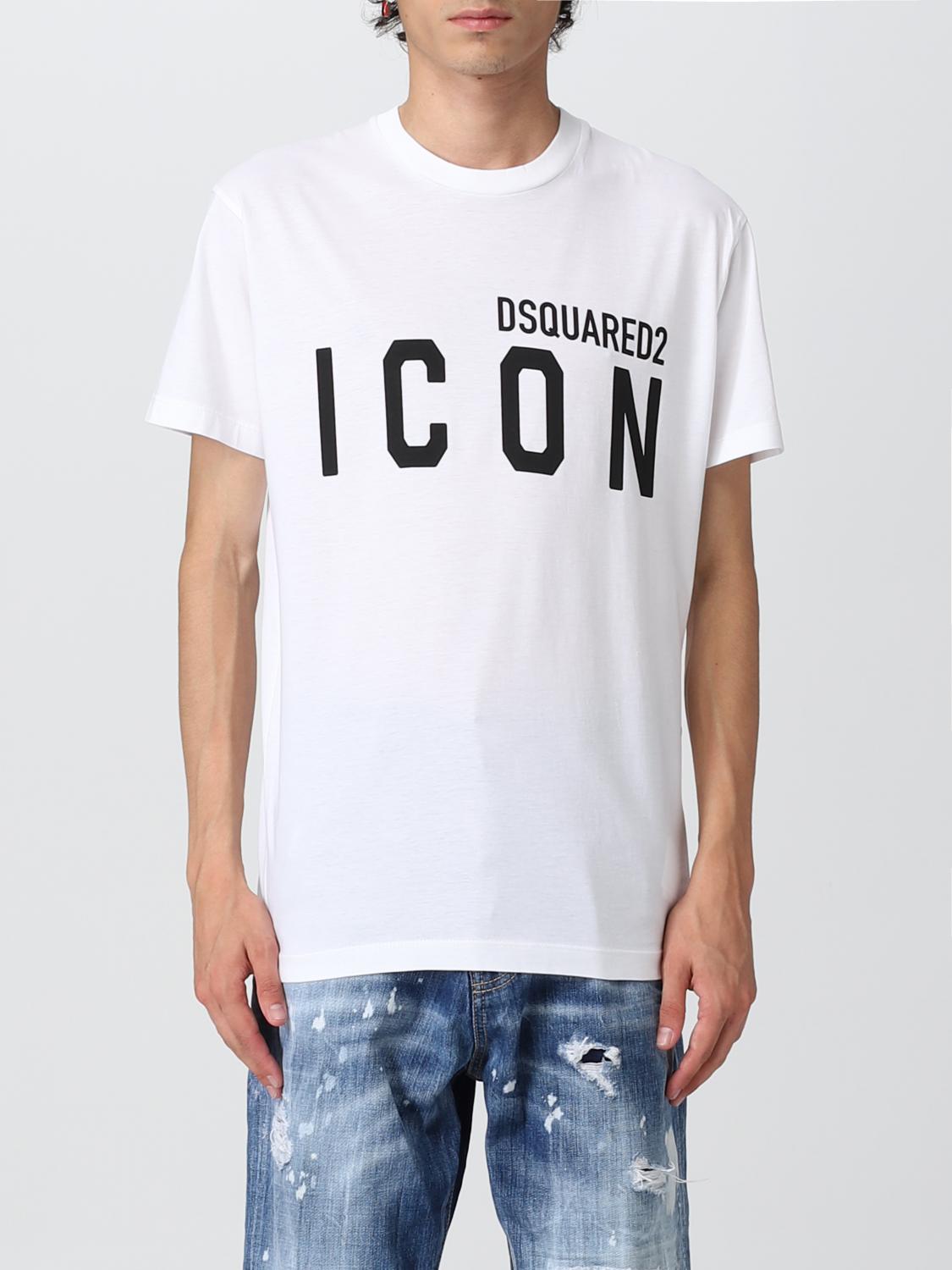 Dsquared2 T-shirt girocollo con logo frontale DQ03P3-D00TK