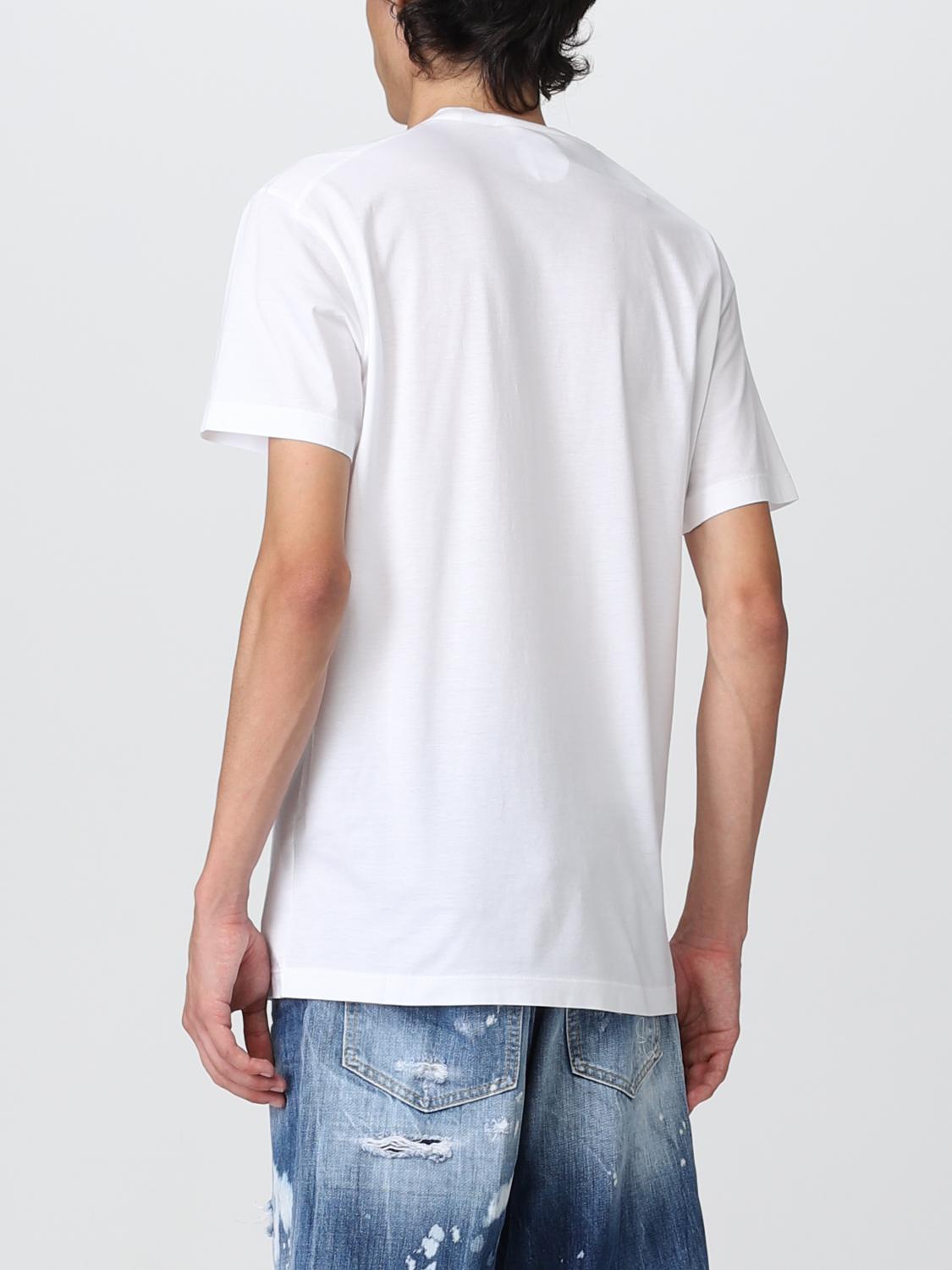 DSQUARED2: Icon T-shirt in cotton - White | Dsquared2 t-shirt