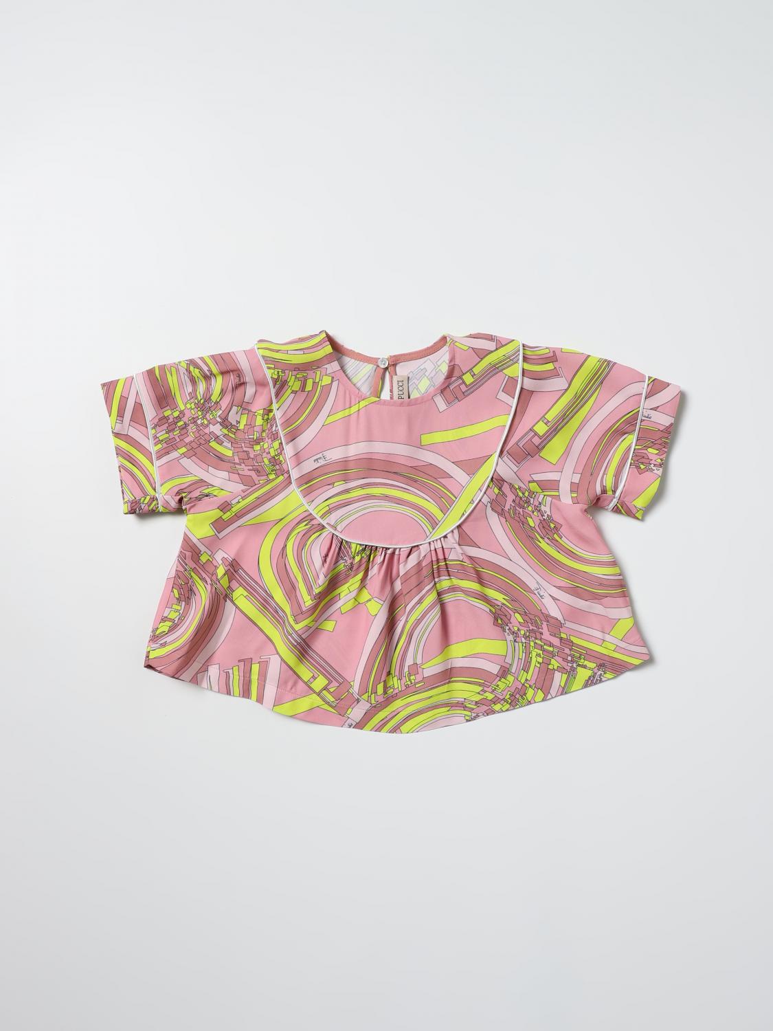 PUCCI TOP: Camisetas niños Pucci, Rosa - Img 1