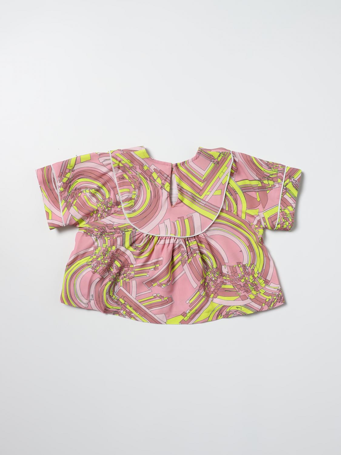 PUCCI TOP: Camisetas niños Pucci, Rosa - Img 2
