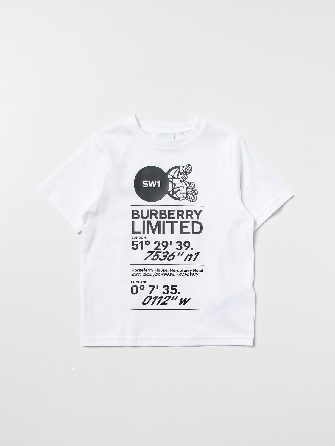 BURBERRY: T-shirt kids White Burberry t-shirt 8053790 online