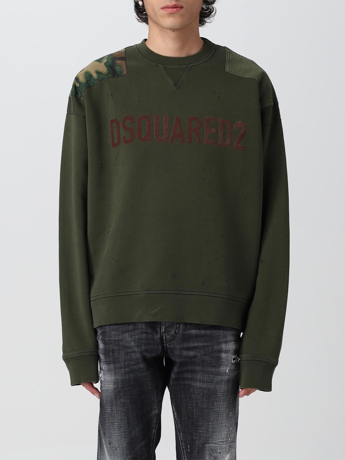 DSQUARED2 SUDADERA: Sudadera hombre Dsquared2, Militar - Img 1