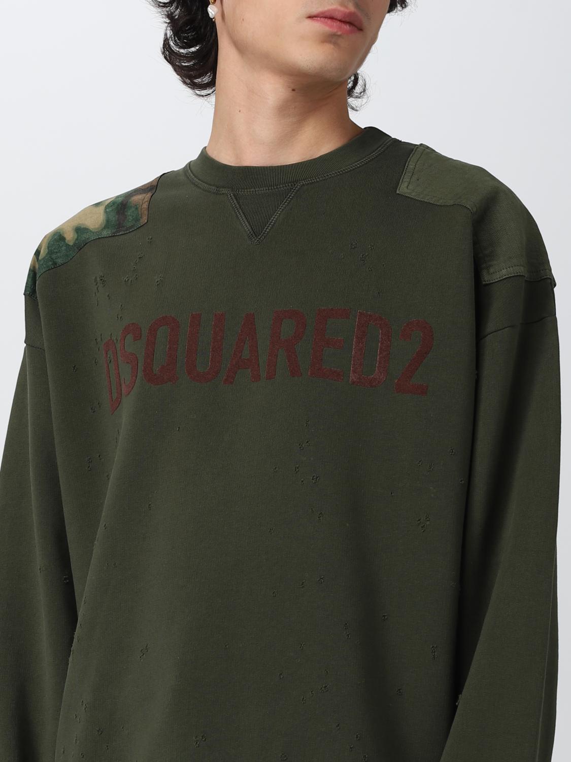 DSQUARED2 SUDADERA: Sudadera hombre Dsquared2, Militar - Img 3