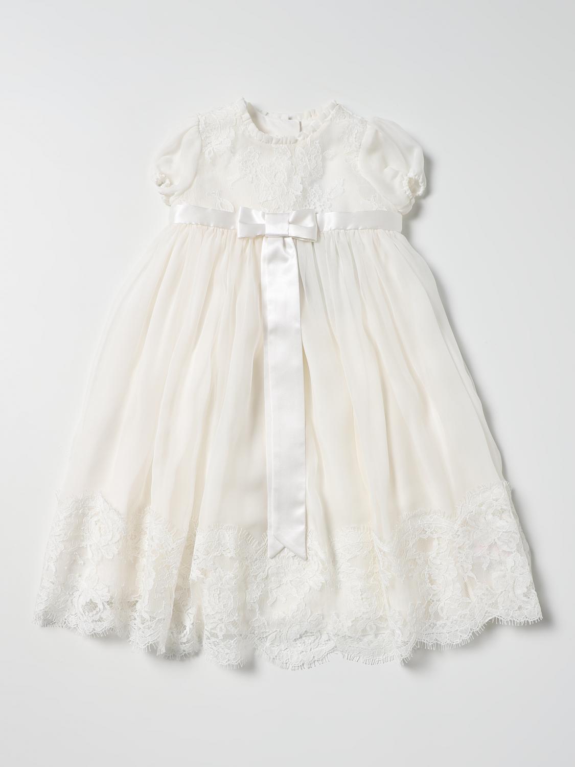 DOLCE & GABBANA BARBOTEUSE: Robe en soie Dolce & Gabbana, Blanc - Img 1