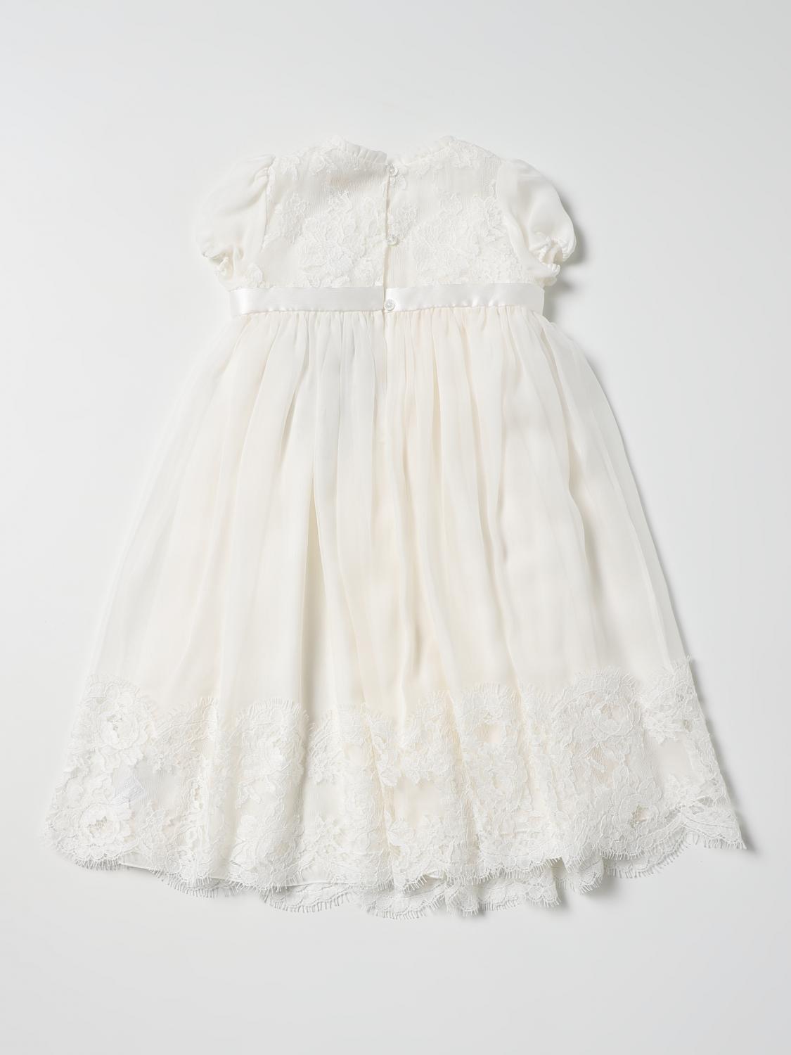 DOLCE & GABBANA BARBOTEUSE: Robe en soie Dolce & Gabbana, Blanc - Img 2