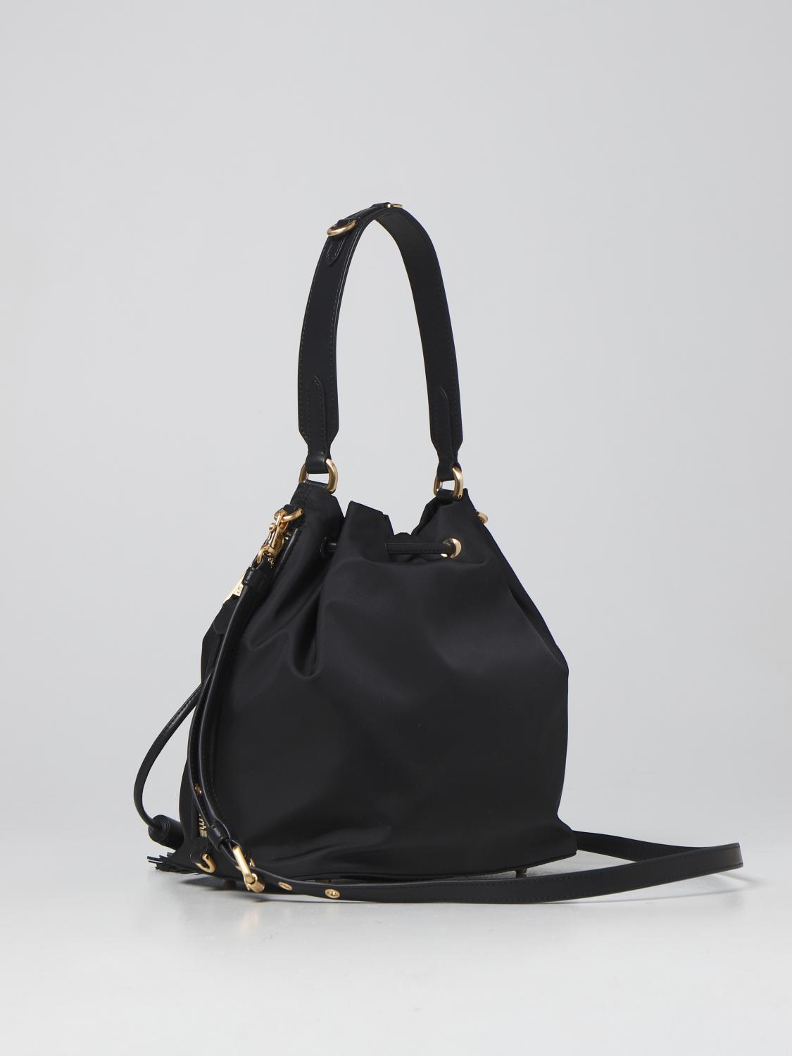 MOSCHINO COUTURE BORSA A TRACOLLA: Borsa Moschino Couture in nylon, Nero - Img 2