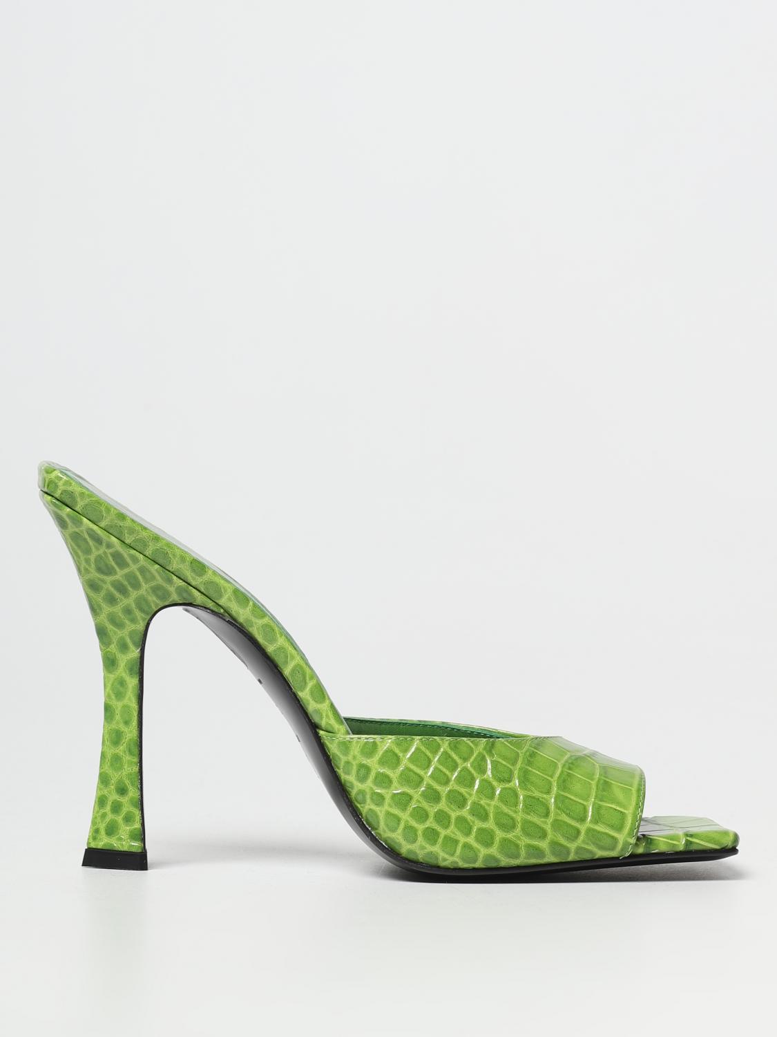 シューズ・サンダルその他 THE ATTICO Woman Heeled sandals Pistachio 227WS499EL002040 The Attico Outlet: Heeled sandals women - Pistachio | The