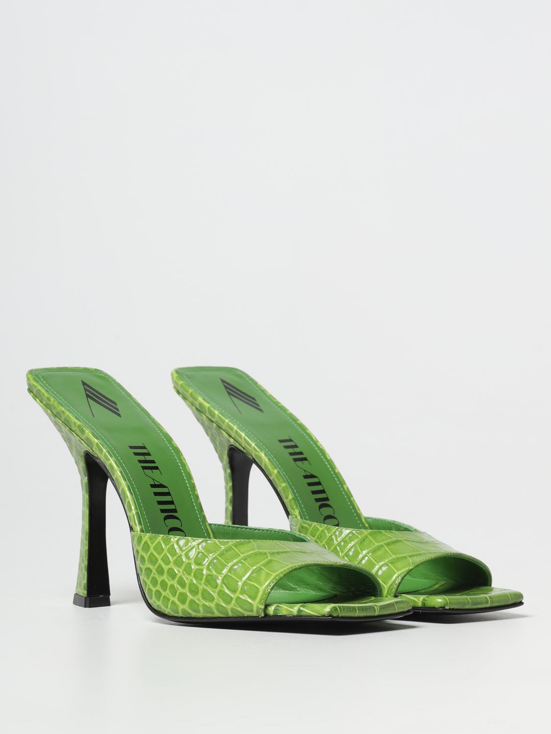シューズ・サンダルその他 THE ATTICO Woman Heeled sandals Pistachio 227WS499EL002040 The Attico Outlet: Heeled sandals women - Pistachio | The