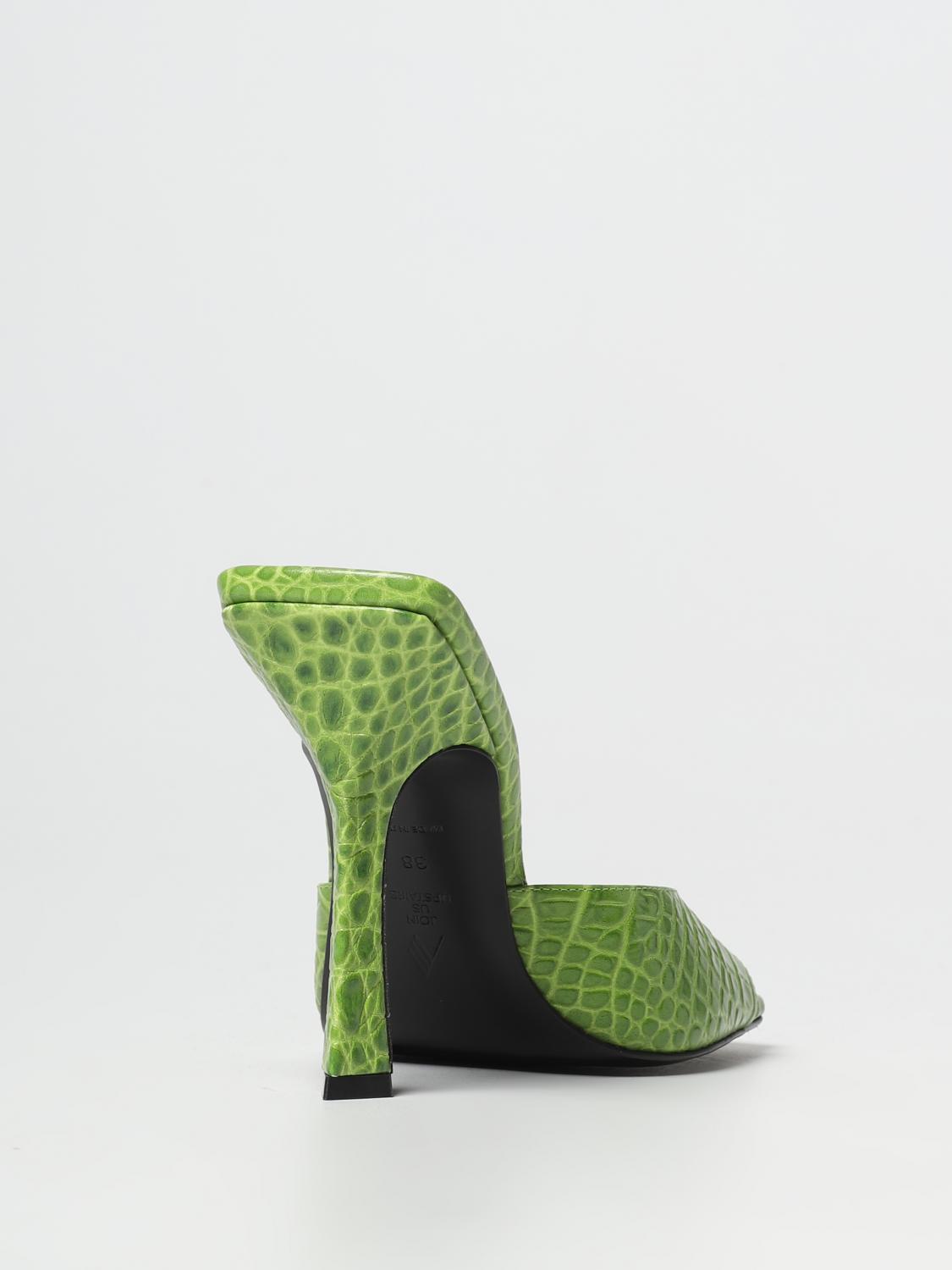 シューズ・サンダルその他 THE ATTICO Woman Heeled sandals Pistachio 227WS499EL002040 The Attico Outlet: Heeled sandals women - Pistachio | The